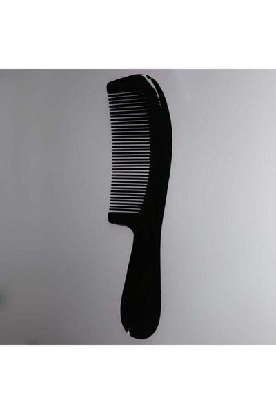 Yerli Natural Bone Black Handle Comb