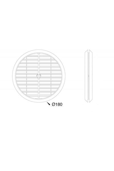 OKÇUKARDEŞLERYAPIMARKET Natural Gas Ventilation Vent Kitchen Glass Vent Transparent 18 Cm