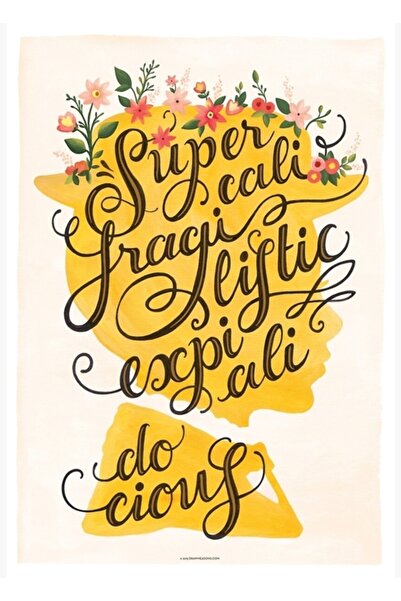 Universal Μαίρη Πόπινς Ξύλινη Διακοσμητική Αφίσα Ζωγραφικής