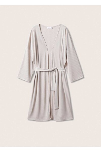 MANGO Woman Kemerli Örgü Hırka