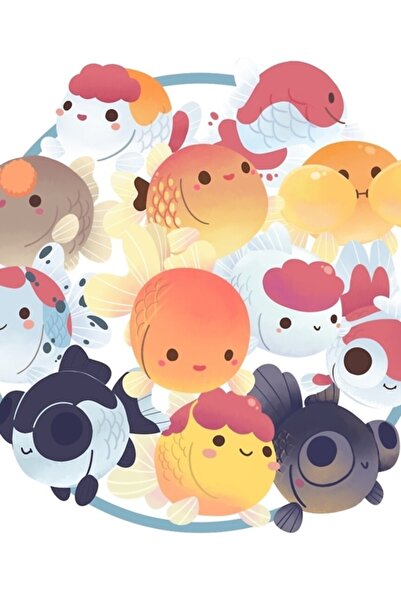 Universal Tablou cu peștișori aurii, poster din lemn, decorativ