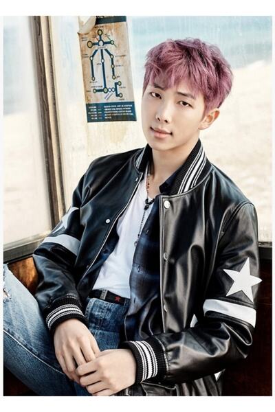 Universal Bts Rap Mon - Poster decorativ din lemn Ynwa Tablo Cod2978
