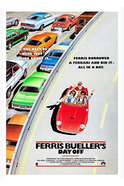 Universal Ferris Bueller's Day Off 1986 Painting Wooden Poster Decorative