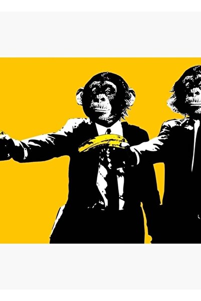 Universal Φθηνή ξύλινη διακοσμητική αφίσα με θέμα τους Ρωμαίους Πίθηκους