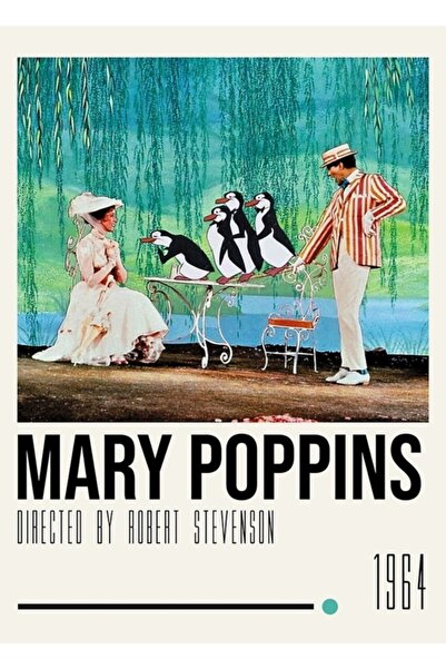 Universal Poster de film Mary Poppins, tablou decorativ din lemn