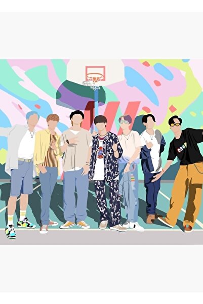 Universal Poster decorativ din lemn Bts Dynamite Code4290