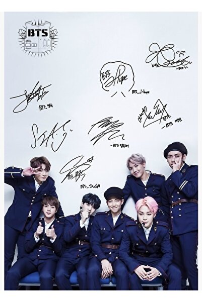 Universal Poster decorativ din lemn Bts Ot7 Cod5393