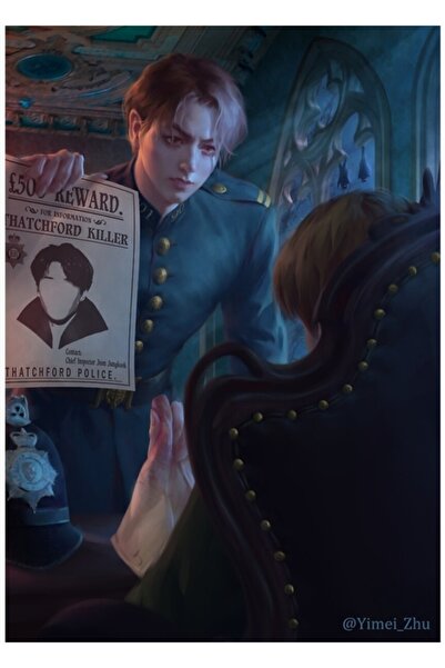 Universal Seria Bts Vampir - Poster decorativ din lemn cu pictură Jungkook Co...