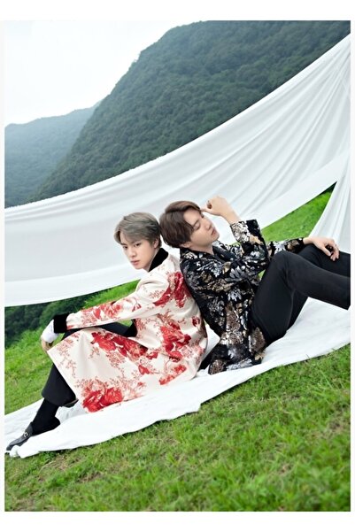 Universal Bts 2seok - Poster decorativ din lemn cu J-hope și Jin, Cod1659