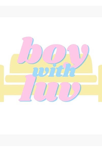 Universal Bts Retro Boy, Luv Yellow Canapea cu tablou decorativ din lemn cu d...