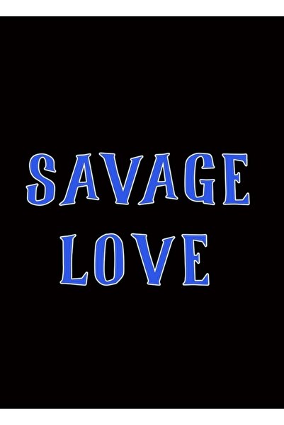 Universal Bts Savage Love (μαύρο) Ξύλινη Αφίσα Τέχνης Διακοσμητική Κωδικός2045
