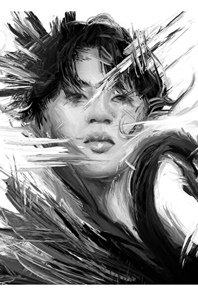 Universal Poster decorativ din lemn Black Swan Jimin Bts Cod2483