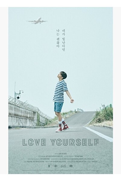 Universal BTS - Ξύλινη Διακοσμητική Αφίσα Ζωγραφικής "Αγαπήστε τον εαυτό σας ...