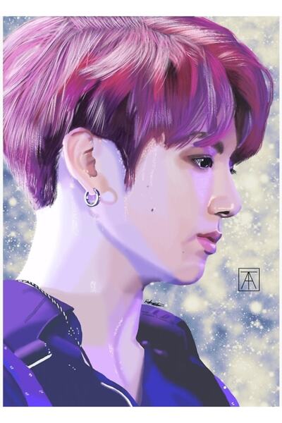 Universal Bts Jungkook Κόκκινα μαλλιά Ξύλινη Αφίσα Διακοσμητική Ξύλινη Αφίσα ...