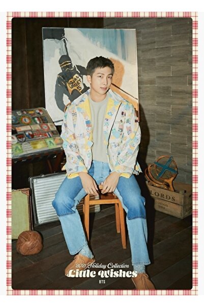 Universal Bts Rm Small Wishes Holiday Collection Ζωγραφική Ξύλινη αφίσα Διακο...