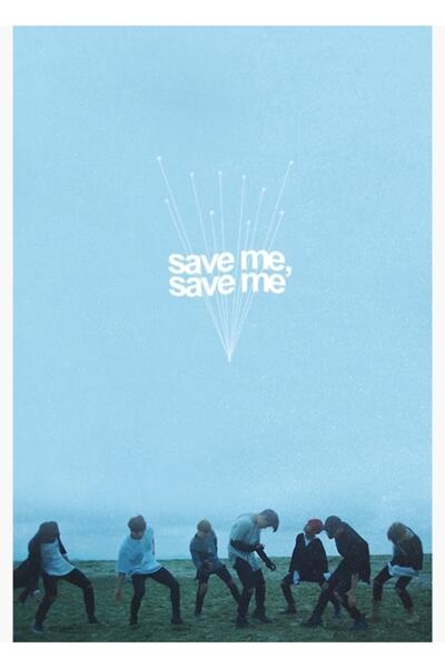 Universal Bts - Save Me Painting Wooden Poster Decorative Code4031