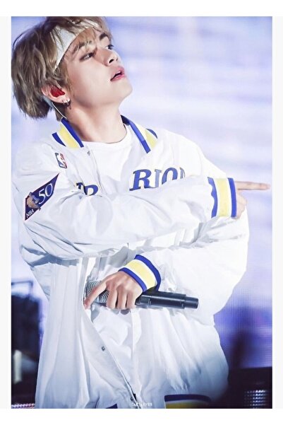 Universal Poster decorativ din lemn cu tablou Bts Taehyung V Cod3808