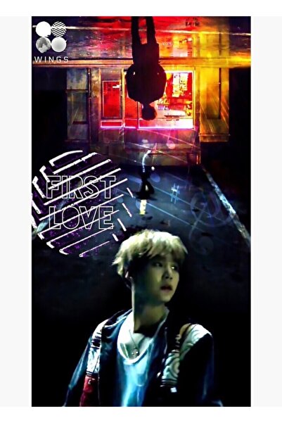 Universal БТС Крила # 4 Картина  "Първа любов " Дървен плакат Декоративен Код...