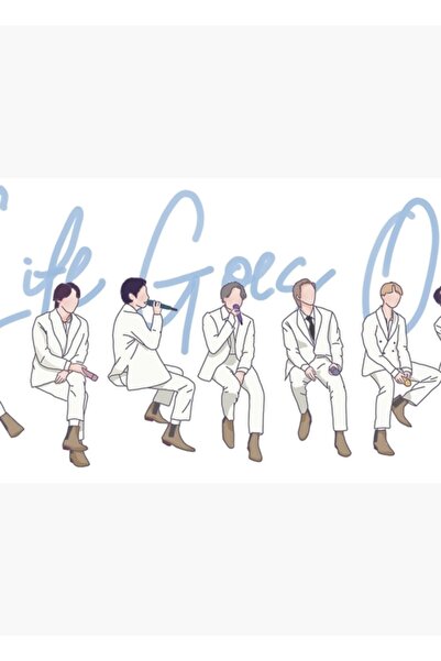 Universal Η ζωή συνεχίζεται Bts Ξύλινη διακοσμητική αφίσα με επιγραφή Κωδικός...