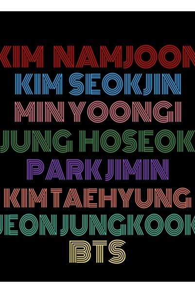 Universal Bts Ot7 Dinamit Fanchant Ξύλινη Αφίσα Τραπεζιού Διακοσμητική Ξύλινη...