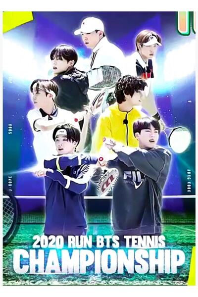 Universal Poster decorativ din lemn Run The Bts Tennis Championship Tablo Cod757