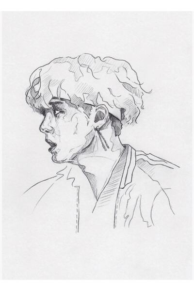 Universal Bts - Suga (στυλό) Ξύλινη Αφίσα Ζωγραφικής Διακοσμητική Κωδικός2892