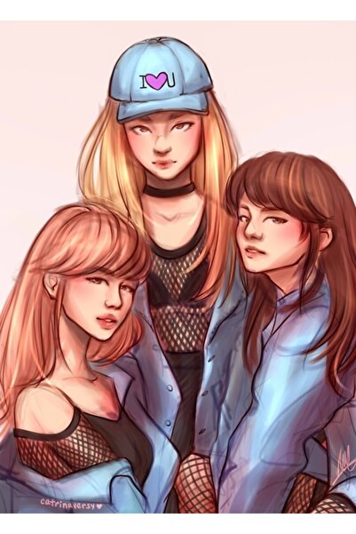 Universal Poster decorativ din lemn Bts Versiune pentru femei Maknae Line Tab...