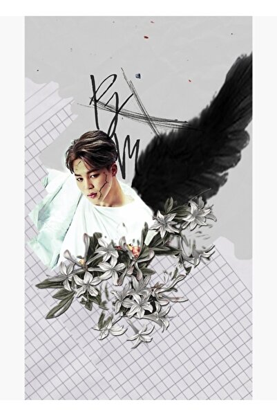 Universal Îngerul Căzut Bts — Poster decorativ din lemn pictat de Jimin Cod1921