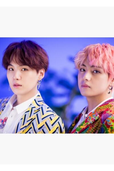 Universal Taehyung, Min Yoongi / Taegi / Poster decorativ din lemn cu idolii ...