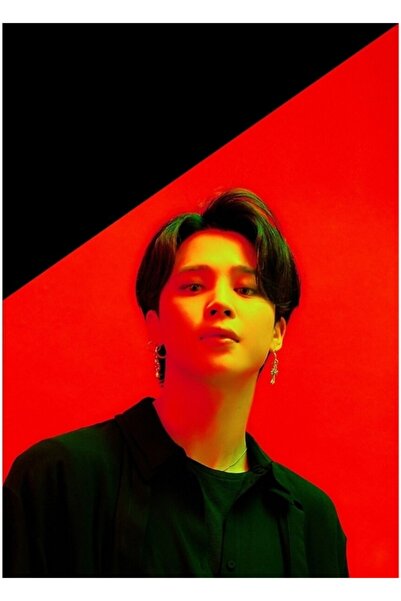 Universal Bts Open: e |   Poster decorativ din lemn Jimin Code3055