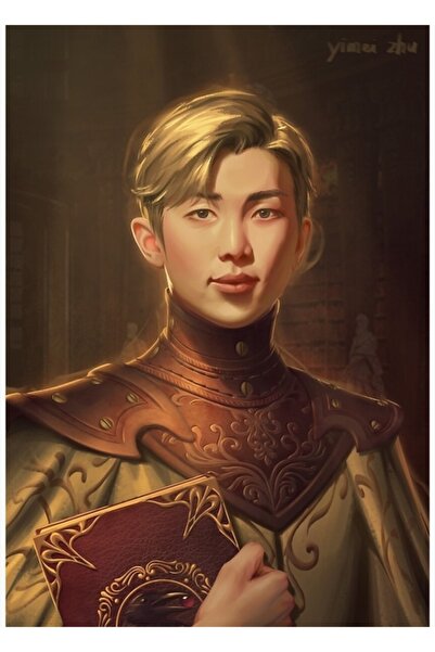 Universal Set prințesă BTS - Poster decorativ din lemn cu pictură Namjoon Cod...