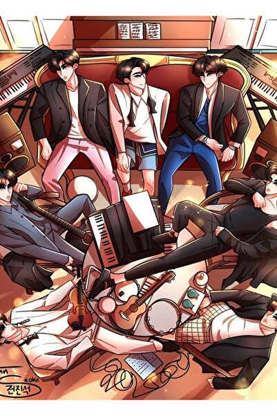 Universal Poster decorativ din lemn Be By Bts Kod4970