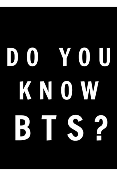 Universal Poster decorativ din lemn Bts Do You Know? Cod2408