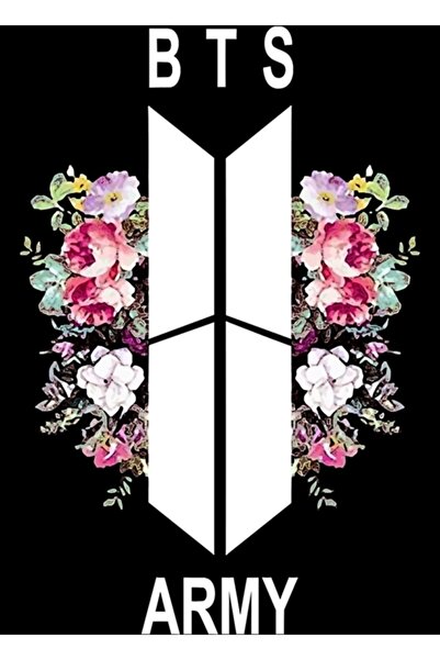 Universal Poster decorativ din lemn cu pictură florală frumoasă Bts Cod2164