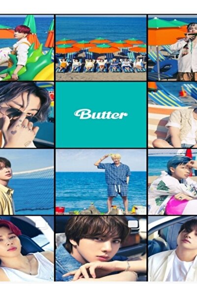 Universal Bts Butter Imagini Instagram Poster din lemn decorativ Cod1082