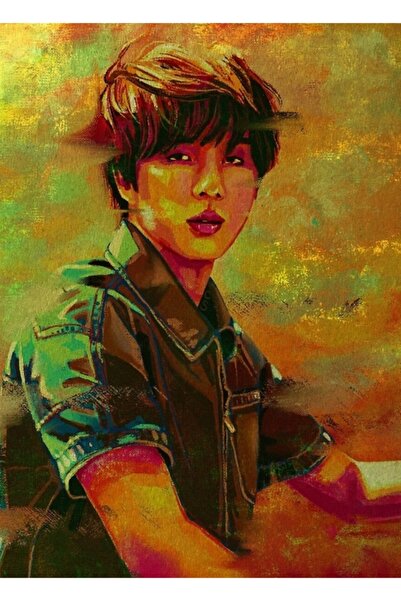 Universal Poster decorativ din lemn cu pictură digitală Bts Jin Cod2440