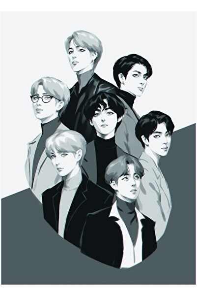 Universal Poster decorativ din lemn pentru premiile Grammy Bts 2020 Cod1813