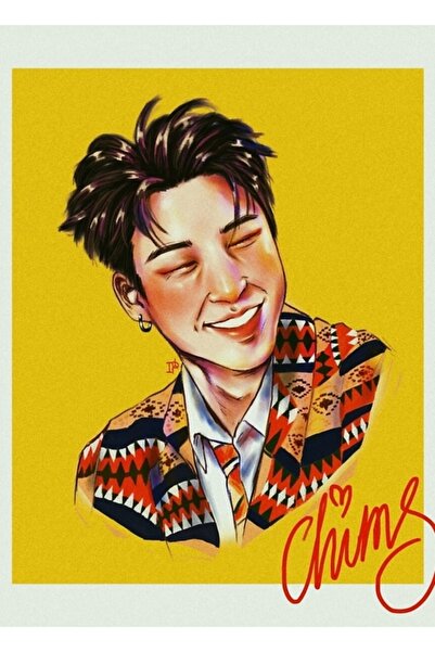 Universal Poster decorativ din lemn cu pictură Bts Jimin Cod4973