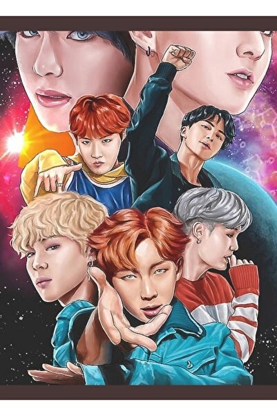 Universal Poster decorativ din lemn, fără mâneci, cu lucrări de artă Bts Army...