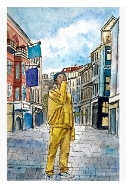 Universal Poster decorativ din lemn cu numere tematice Bts Cod6122