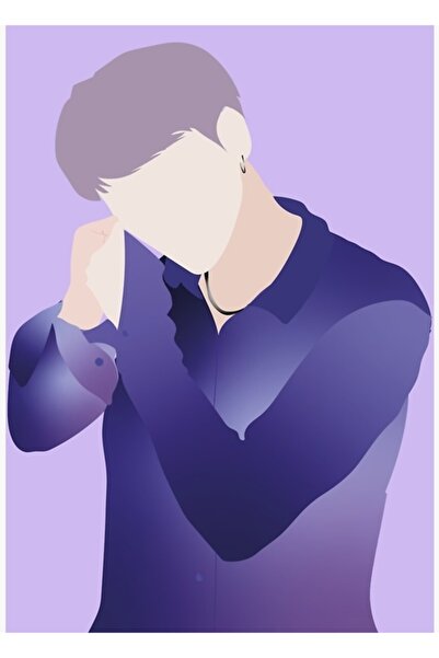 Universal Poster decorativ din lemn Yoongi BTS Map Of The Soul Persona, cu de...