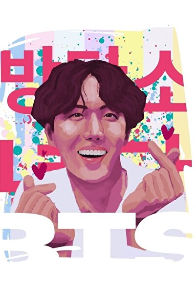 Universal Bts Kpop Table ملصق خشبي ديكور Code5311