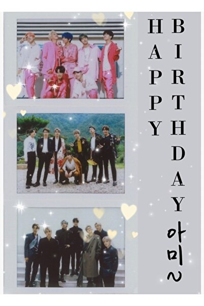 Universal Χρόνια Πολλά Bts Ξύλινη Διακοσμητική Αφίσα Ζωγραφικής Κωδικός1502