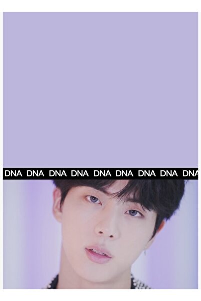 Universal Bts Jin - Poster decorativ din lemn cu tabel ADN Cod4104