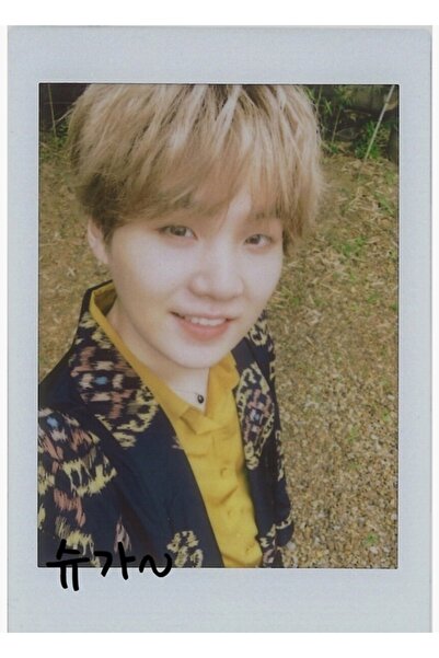 Universal Bts Polaroid Suga Table Wooden Poster Decorative Code3198