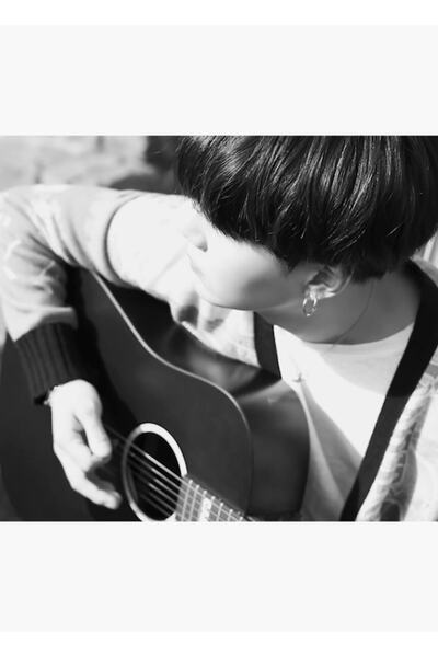 Universal Bts Suga Painting Wooden Poster Decorative Code5353