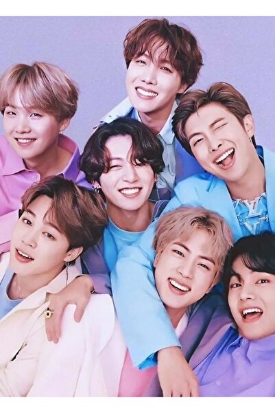 Universal Vintage Bts Tablo Ahşap Poster Dekoratif Kod4461