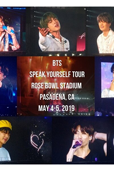 Universal Bts - Rose Bowl - Amintiri - 4 și 5 mai 2019 - Poster decorativ din...
