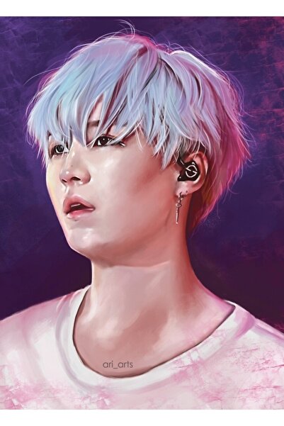 Universal Bts Themed Painting Number 16 Wooden Poster Decorative Code6107