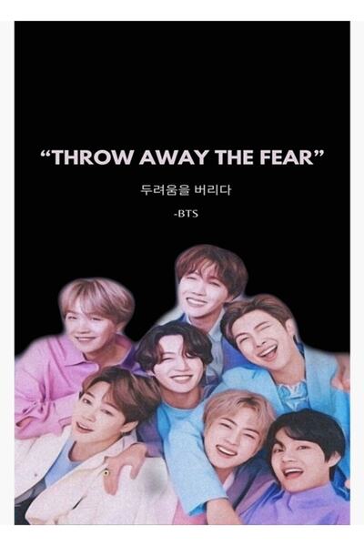 Universal Poster decorativ din lemn cu elemente BTS Cod4596